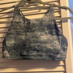 Abstract Print Lululemon Sports Bra